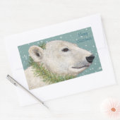 Nadia de polar beer Kerst stickers (Envelop)