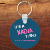 Nadia ding dat je niet zou begrijpen sleutelhanger (Voorkant)