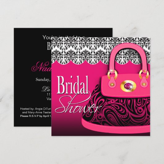 Nadia's Vrijgezellenfeest voor aangepaste vuilnis Kaart (Voorkant / Achterkant)