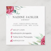 Nadine J Visitekaartjes (Achterkant)