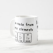 Nadir periodieke tabel naam mok (Voorkant links)