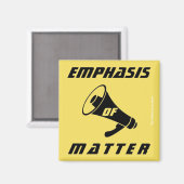 "Nadruk van de zaak" Magneet (Voorkant / Achterkant)