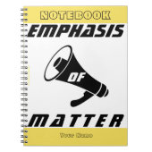 "Nadruk van de zaak" Notitieboek (Voorkant)