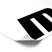 "Nadruk van de zaak" Perfect Poster (Hoek)