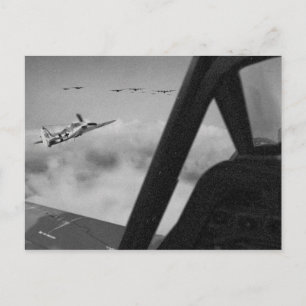 Nadruk-Wulf 190D strijders dichtbij binnen. Briefkaart