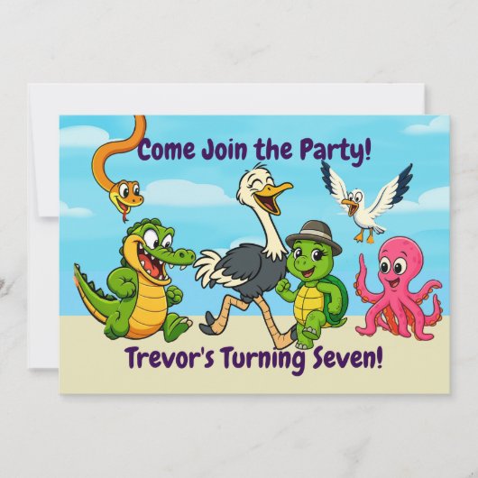 Nae Nae & Lulu Adventure Party Invitation (Devant)