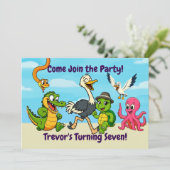 Nae Nae & Lulu Adventure Party Invitation (Debout devant)