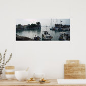 Nafpaktos' havenhaven poster (Keuken)