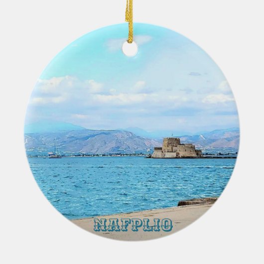 Nafplio Greece Souvenir Ornament (Achterkant)