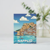 Nafplio Greece Travel Briefkaart (Staand voorkant)
