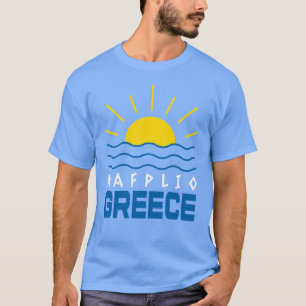 Nafplio Zonneschijn En Zee Blauw Heren T-shirt