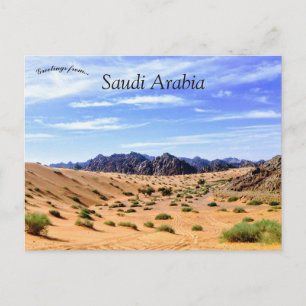 Nafud Desert Saudi-Arabië Briefkaart