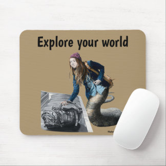 Naga Explorer World Travel Fantasy Art Muismat