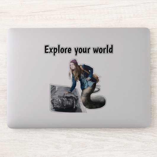 Naga Explorez World Travel Imaginaire Art Sticker (Ordinateur)