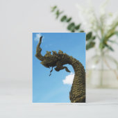 Naga ... Pha dat Luang Stupa, Laos Briefkaart (Staand voorkant)