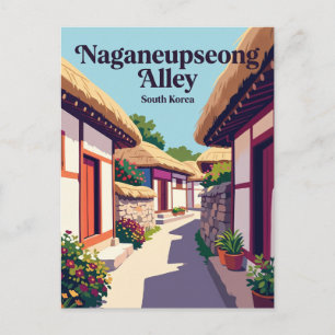 Naganeupseong steeg Zuid-Korea Briefkaart