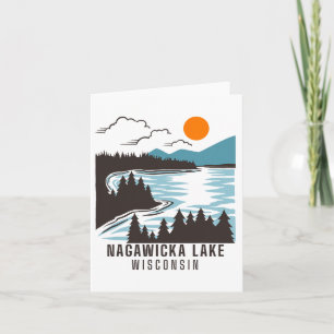 Nagawicka-meer Kaart