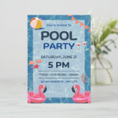 Nage Anniversaire Invitation (Debout devant)