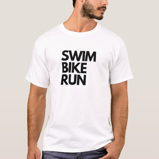 NAGE / VÉLO / EXÉCUTION T-shirt Big TRIATHLON (Devant)