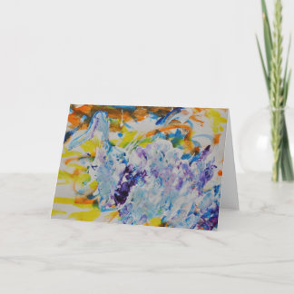 "Nageant en amont" la carte de voeux