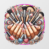 Nagel- en Make-up Salon Raamsticker (Vel)