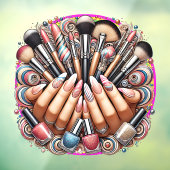 Nagel- en schoonheidssalon raamsticker (Vel 3)