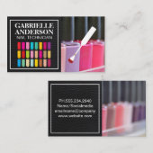 Nagel Lak en Borstel | Gekleurde Nails Visitekaartje (Voorkant / Achterkant)