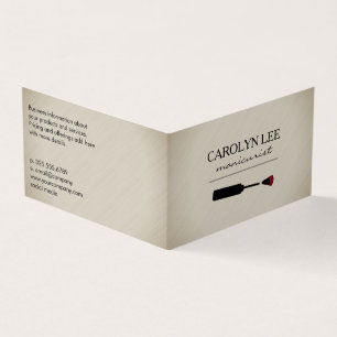 Nagel Lak   Manicuriste Visitekaartjes