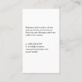 Nagel manicure gereedschap visitekaartje (Achterkant)