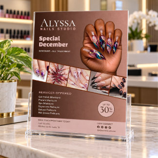 Nagel Salon Flyer | Elegante promotieactie voor na