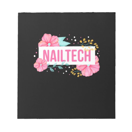 Nagel Tech Bloem Notitieblok (Voorkant)