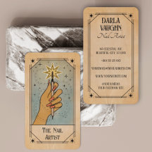 Nagelartiest Tarotkaart Illustratie Ster