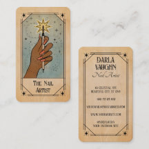 Nagelartiest Tarotkaart Stijl Illustratie Ster