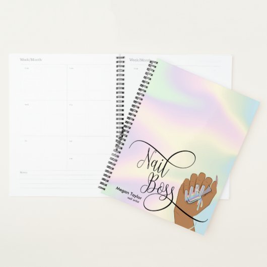 Nagelbaas, nageltechnicus, lange nagels, manicure planner (Display)