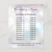 nagelkunstenaar business gepersonaliseerde flyer (Achterkant)