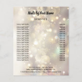 nagelkunstenaar business gepersonaliseerde flyer (Achterkant)