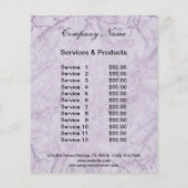 nagelkunstenaar business gepersonaliseerde flyer (Achterkant)