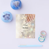 nagelkunstenaar business gepersonaliseerde flyer (Enkel)