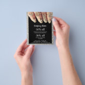 nagelkunstenaar business gepersonaliseerde flyer (Hand)