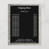 nagelkunstenaar business gepersonaliseerde flyer (Achterkant)