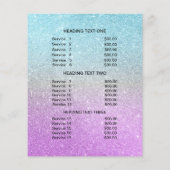 nagelkunstenaar business gepersonaliseerde flyer (Achterkant)