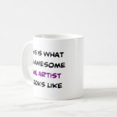 nagelkunstenaar, geweldige koffiemok (Voorkant links)