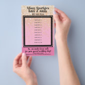 Nagelkunstenaar manicure pedicure salon prijstlijs flyer (Hand)