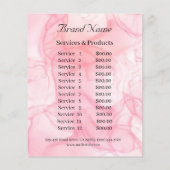 Nagelkünstlergeschäft personalisierter Flyer (Achterkant)