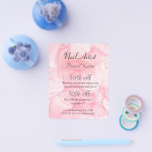 Nagelkünstlergeschäft personalisierter Flyer (Enkel)