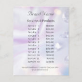 Nagelkünstlergeschäft personalisierter Flyer (Achterkant)