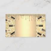 Nagellak Flessen | Goud Metaal Visitekaartje (Achterkant)