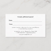 Nagellak Kleurenset Nagelsalon Afspraakkaart Afsprakenkaartje (Achterkant)