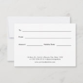 Nagellak Kleurenset Nagelsalon Cadeaubon (Achterkant)