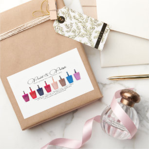 Nagellak Kleurenset Nagelsalon Rechthoekige Sticker